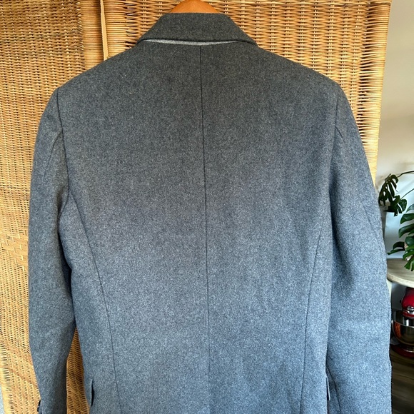 Matinique dark grey wool-blend men’s coat - Picture 9 of 14